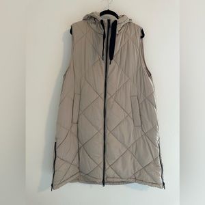 Zara Long Puffer Vest